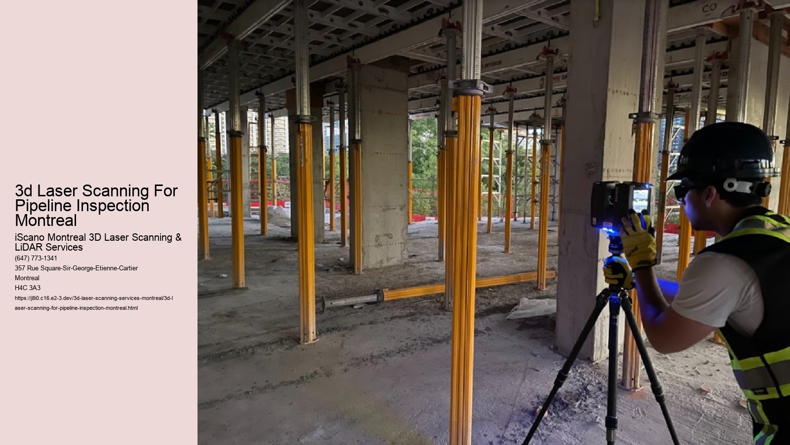 3d Laser Scanning For Pipeline Inspection Montreal